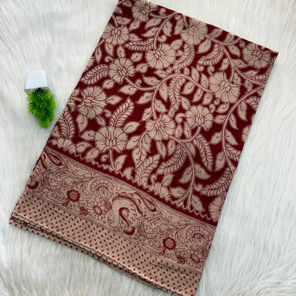 Kalamkari Cotton Saree – KCS 145