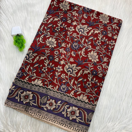 Kalamkari Cotton Saree – KCS 146