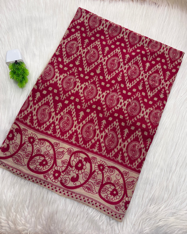 Kalamkari Cotton Saree – KCS 147