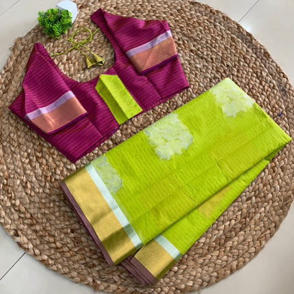 Saree With Stitched Blouse - (SIZE-36-40) - SWSB 556