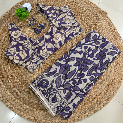 Saree With Stitched Blouse - (SIZE-38-42) - SWSB 550