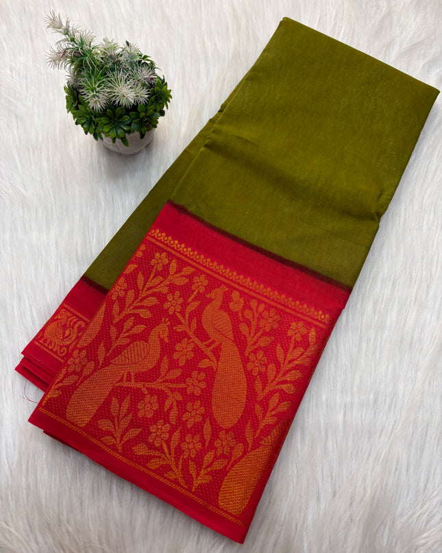 Sungudi Cotton Saree - SCS 13