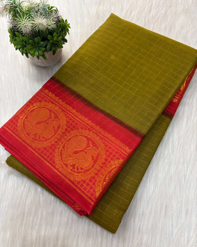 Sungudi Cotton Saree - SCS 21