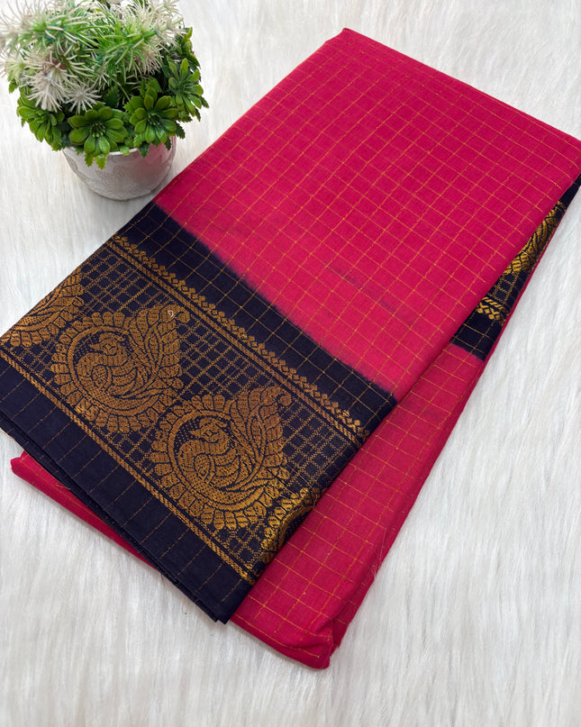 Sungudi Cotton Saree - SCS 23