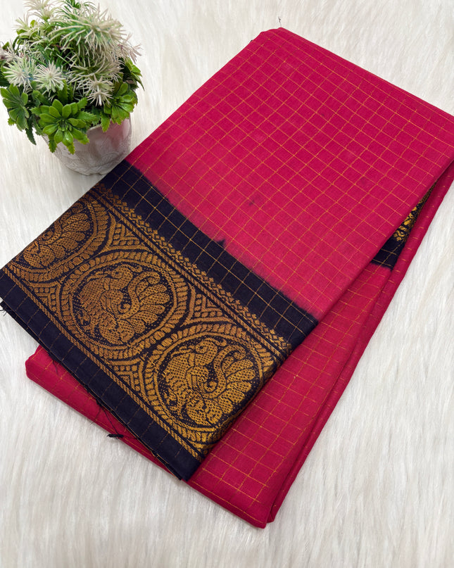 Sungudi Cotton Saree - SCS 24