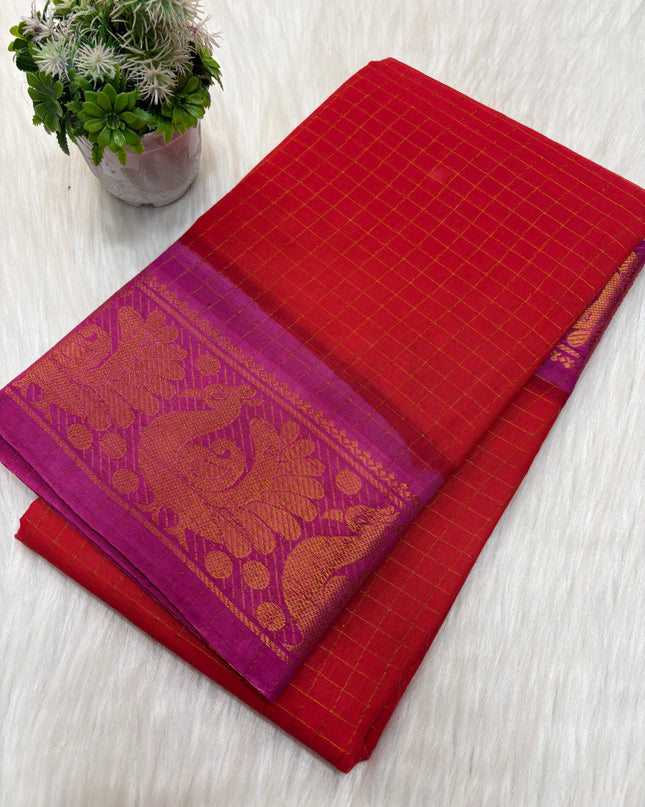 Sungudi Cotton Saree - SCS 26
