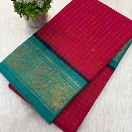 Sungudi Cotton Saree - SCS 27