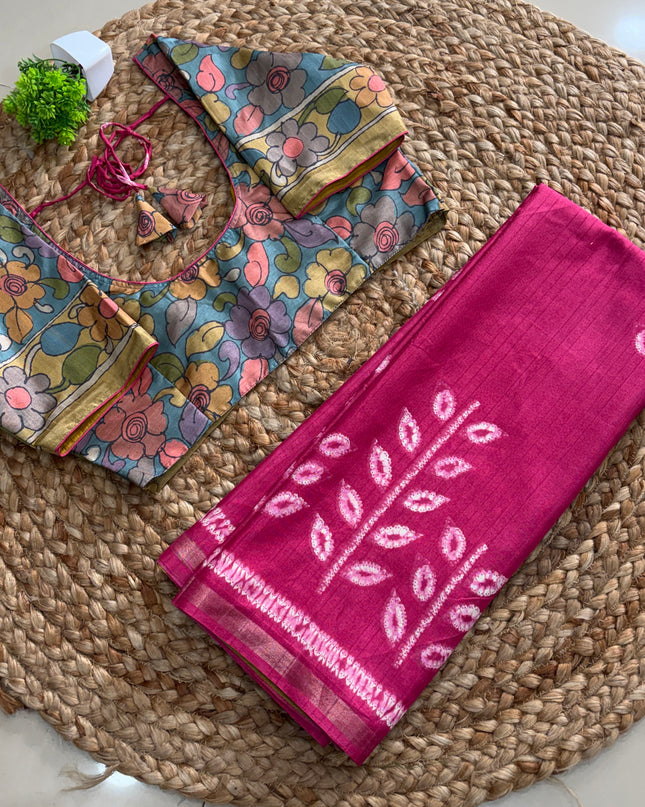 Saree With Stitched Blouse - (SIZE-38-42) - SWSB 579