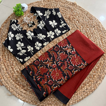 Saree With Stitched Blouse - (SIZE-38-42) - SWSB 568