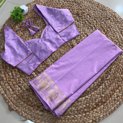 Saree With Stitched Blouse - (SIZE-38-42) - SWSB 585