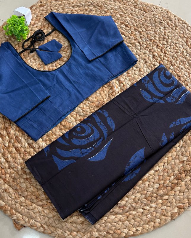 Saree With Stitched Blouse - (SIZE-38-42) - SWSB 571