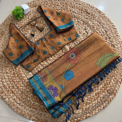 Saree With Stitched Blouse - (SIZE-38-42) - SWSB 590