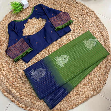 Saree With Stitched Blouse - (SIZE-36-40) - SWSB 597