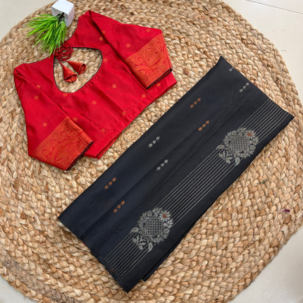 Saree With Stitched Blouse - (SIZE-32-34) - SWSB 606