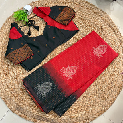 Saree With Stitched Blouse - (SIZE-38-42) - SWSB 601