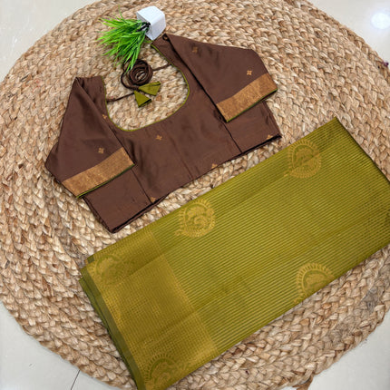 Saree With Stitched Blouse - (SIZE-36-40) - SWSB 608