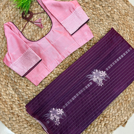 Saree With Stitched Blouse - (SIZE-36-40) - SWSB 611