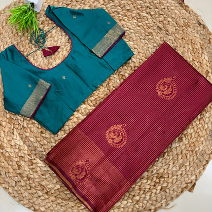 Saree With Stitched Blouse - (SIZE-36-40) - SWSB 610