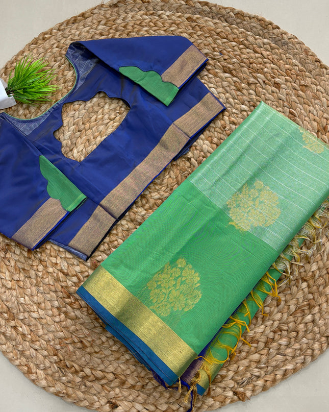 Saree With Stitched Blouse - (SIZE-38-42) - SWSB 639