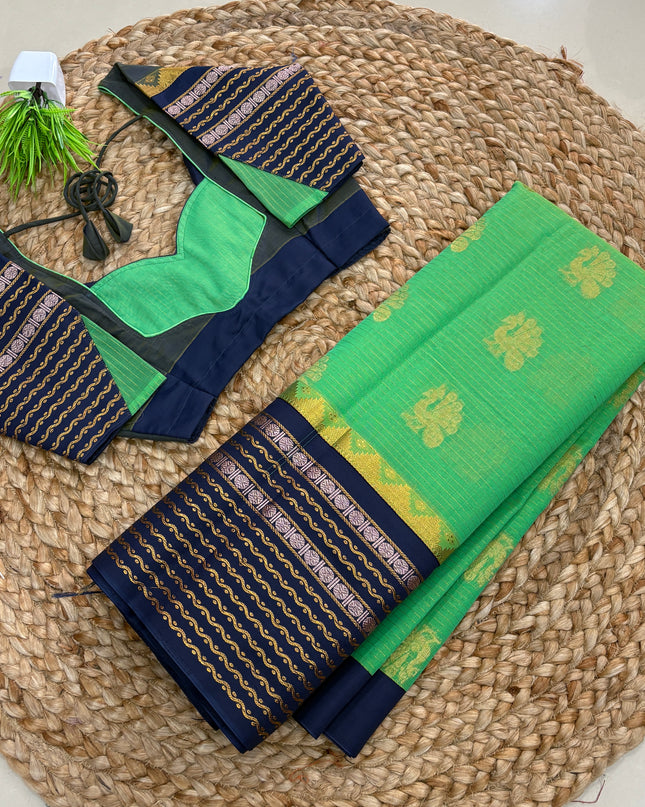 Saree With Stitched Blouse - (SIZE-34-38) - SWSB 635