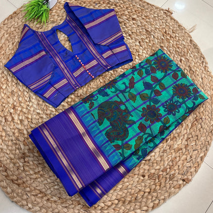 Saree With Stitched Blouse - (SIZE-34-38) - SWSB 634