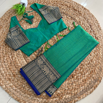 Saree with Stitched Blouse - (SIZE-36-38) - SWSB 648