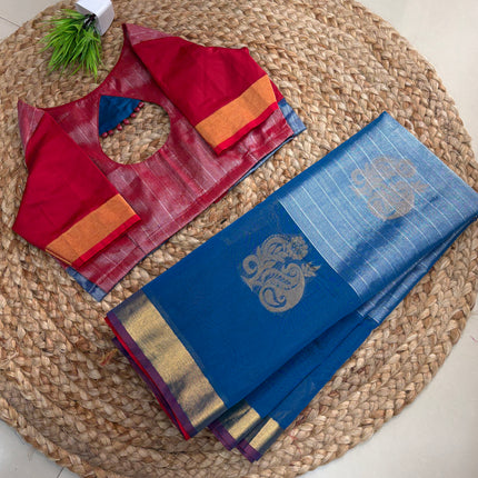 Saree With Stitched Blouse - (SIZE-38-42) - SWSB 664