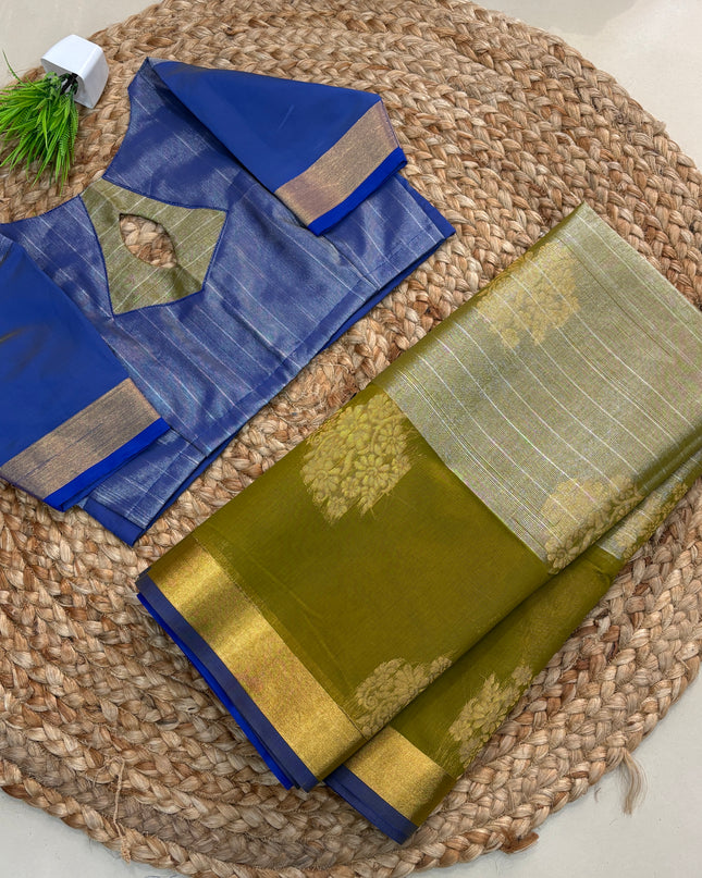Saree With Stitched Blouse - (SIZE-34-38) - SWSB 663