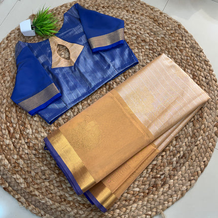 Saree With Stitched Blouse - (SIZE-36-40) - SWSB 665
