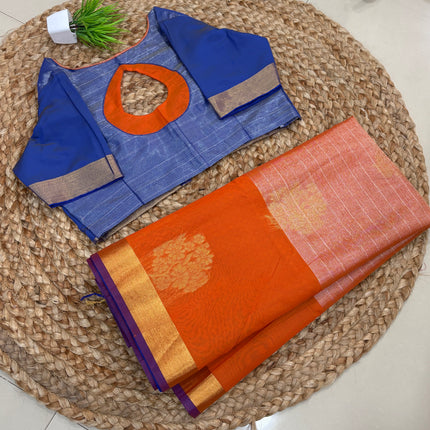Saree With Stitched Blouse - (SIZE-38-42) - SWSB 661