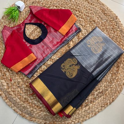 Saree With Stitched Blouse - (SIZE-38-42) - SWSB 659