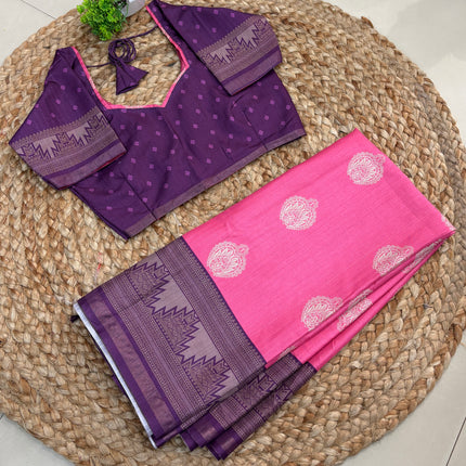 Saree With Stitched Blouse - (SIZE-34-38) - SWSB 689