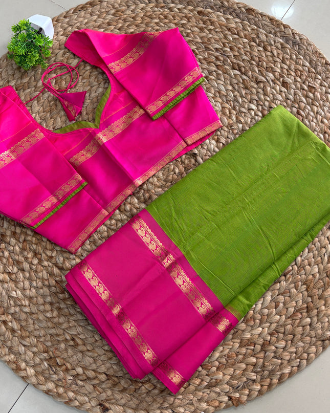 Saree With Stitched Blouse - (SIZE-38-42) - SWSB 787