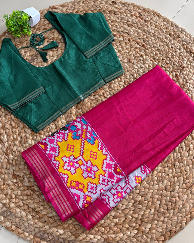 Saree With Stitched Blouse - (SIZE-34-38) - SWSB 788