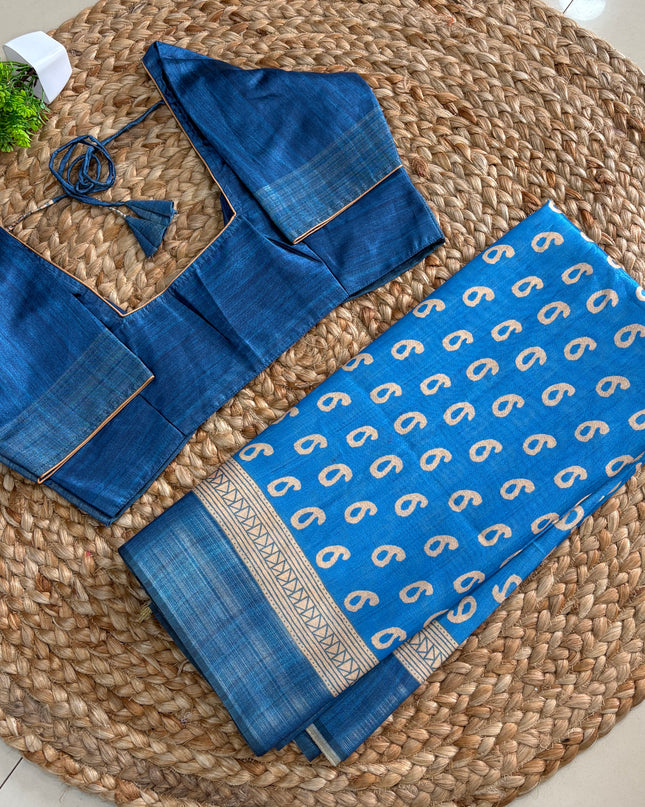 Saree With Stitched Blouse - (SIZE-36-40) - SWSB 799