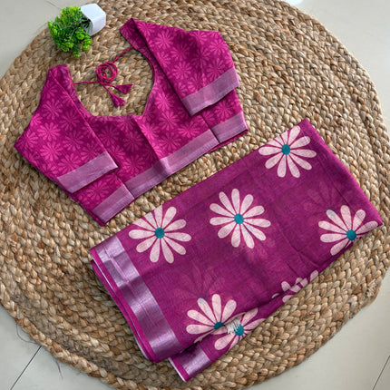 Saree With Stitched Blouse - (SIZE-34-38) - SWSB 789
