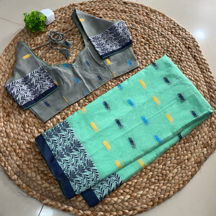 Saree With Stitched Blouse - (SIZE-38-42) - SWSB 800