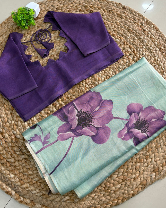 Saree With Stitched Blouse - (SIZE-38-42) - SWSB 770