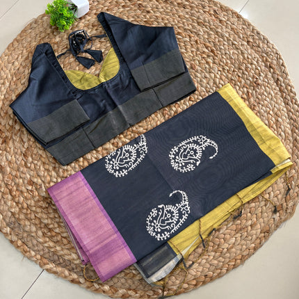 Saree With Stitched Blouse - (SIZE-38-42) - SWSB 786
