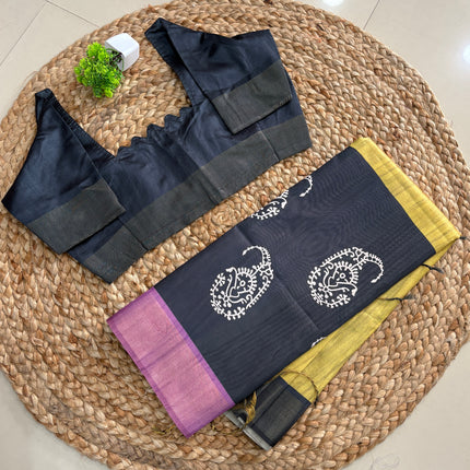 Saree With Stitched Blouse - (SIZE-38-42) - SWSB 817