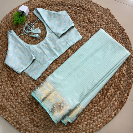 Saree With Stitched Blouse - (SIZE-36-40) - SWSB 701