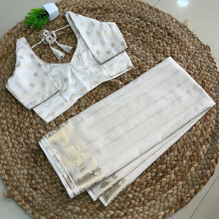 Saree With Stitched Blouse - (SIZE-36-40) - SWSB 700