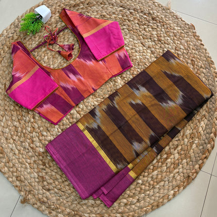Saree With Stitched Blouse - (SIZE-34-38) - SWSB 692