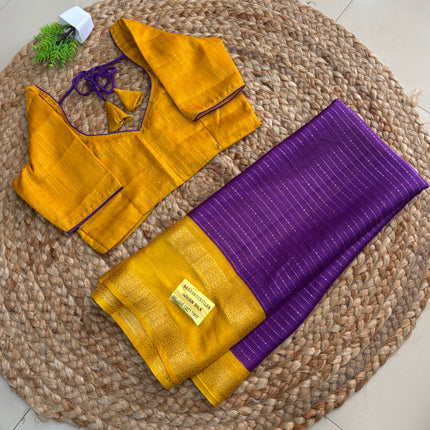 Saree With Stitched Blouse - (SIZE-36-40) - SWSB 708