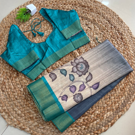 Saree With Stitched Blouse - (SIZE-36-40) - SWSB 704