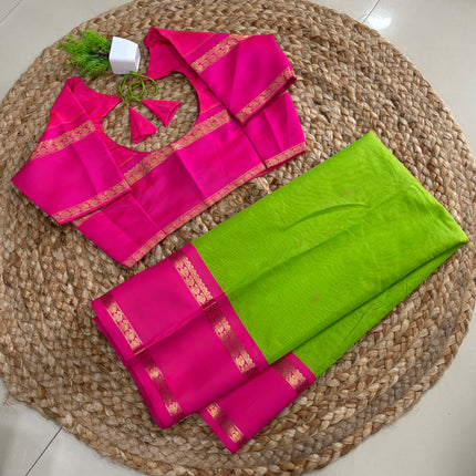 Saree With Stitched Blouse - (SIZE-38-42) - SWSB 813