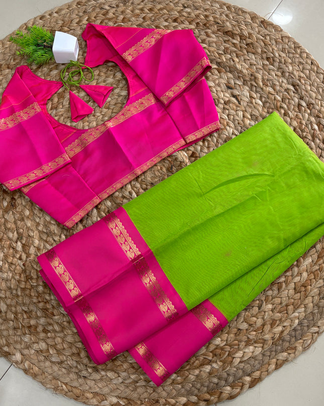 Saree With Stitched Blouse - (SIZE-38-42) - SWSB 813