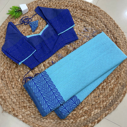 Saree With Stitched Blouse - (SIZE-36-40) - SWSB 697