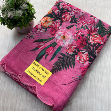 Linen Cotton Saree Offer - LCS 103