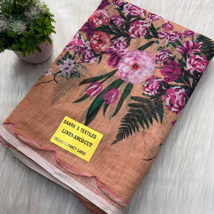 Linen Cotton Saree Offer - LCS 105